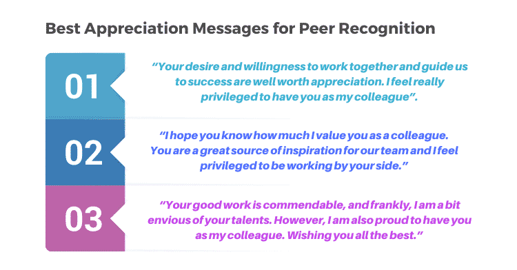 Best Appreciation Messages for Peer Recognition