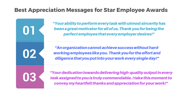Best Appreciation Messages for Star Employee Awards
