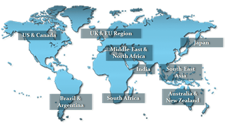 Countries Covered by HiFives