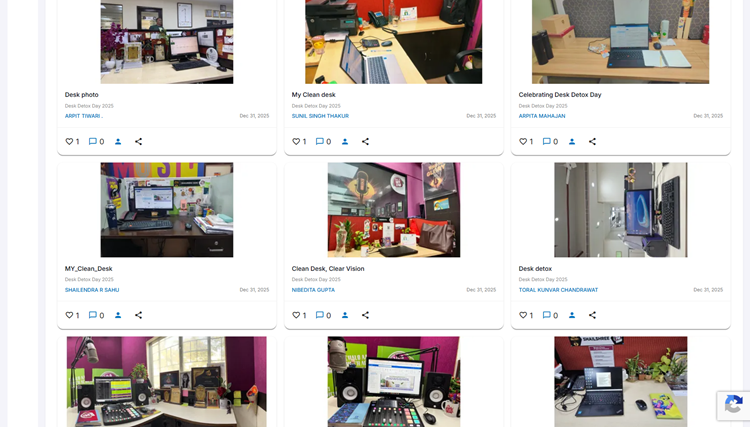 Employee Stories posted on the HiFives Rewards and Recognition Platform at a Media Company